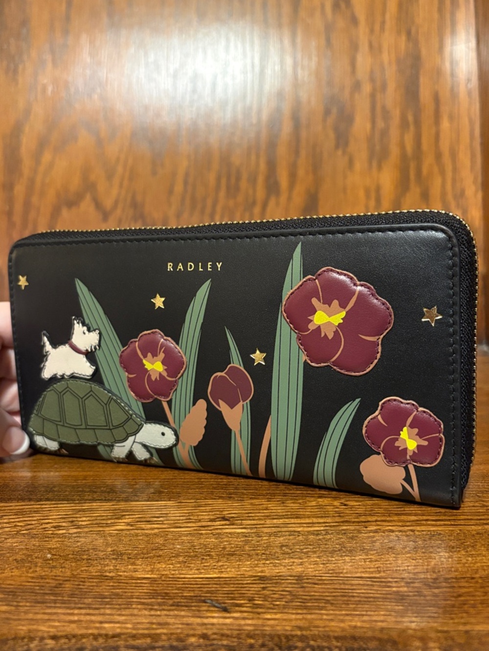 NWT-Radley London-Midnight Wanderer-
Large Zip Around Wallet-Black-$148 - Picture 4 of 11